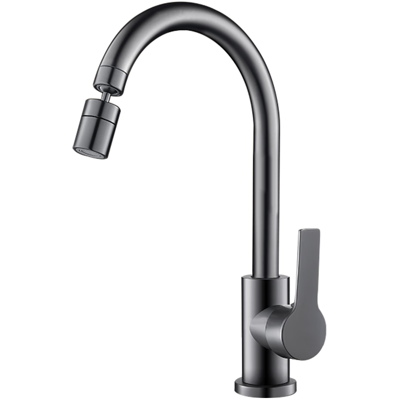 Rosecret 【Germany】All-Copper Kitchen Faucet Hot and Cold Two-in-One Swivel High-Arc Sink Faucet CPLT