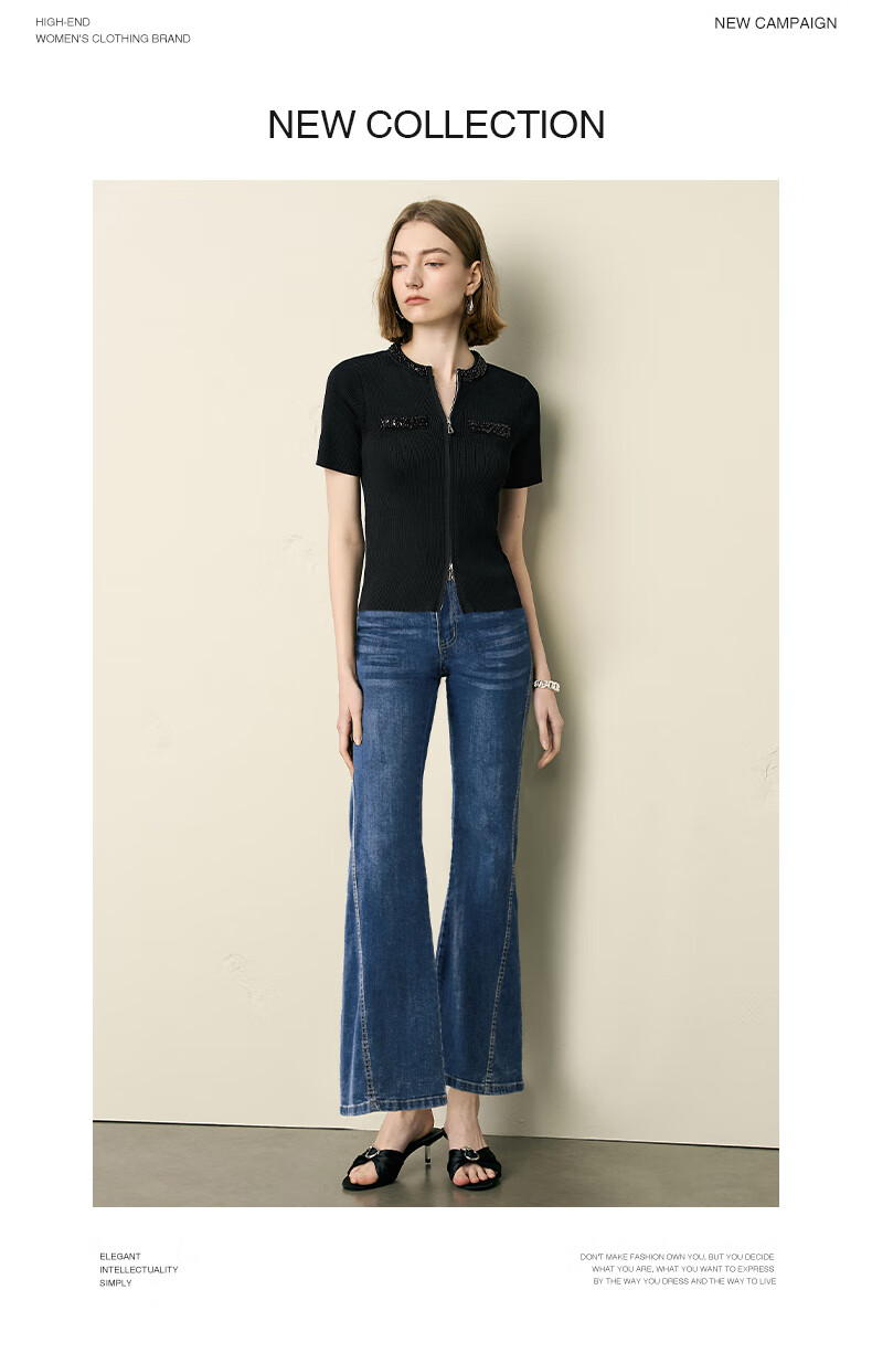 YANYEE Women's Short Sleeve Knitted Cardigan Summer 2025 Thin Slim Fit Commuter Elegant Small Jacket Top Black L 14