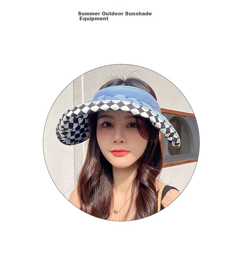 XUEXIMAN Sun Hat for Women, Visor Cap for Travel, Face-Covering Versatile Sunhat, Beach Shell UV Protection Hat for Wome 2