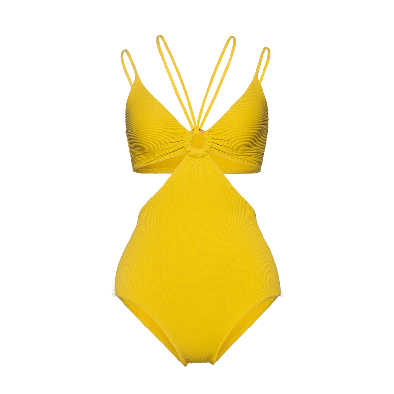 Atlanticbeach 2025 New One-Piece Swimsuit, Backless Design with Thin Straps, Sexy Knit Summer Swimwear, High-End Fashion, Tummy Control, Slimming Effect for Wome