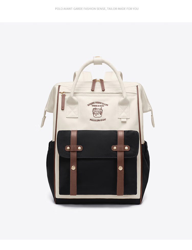 POLO Backpack for Women, Large Capacity School Bag, IPad Laptop Bag, College Student Travel Commuter Backpack, Birthday Gift 33
