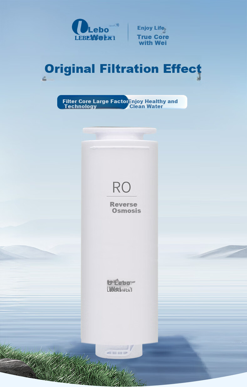 Lebeaswert Filter Cartridge Compatible with Haier Water Purifier Filter HRO6H79-2/6H79 Haier Water Purifier Filter Universal RO Reverse Osmosis Membrane Filter Cartridge 2