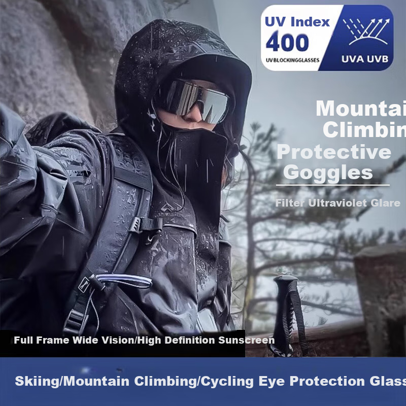 Kaponi Cycling Glasses for Women, Hiking Goggles, Outdoor Running And Trekking Sunglasses, Anti-Slip, Windproof, Sandproof, Sun Protection Sports Sunglasses