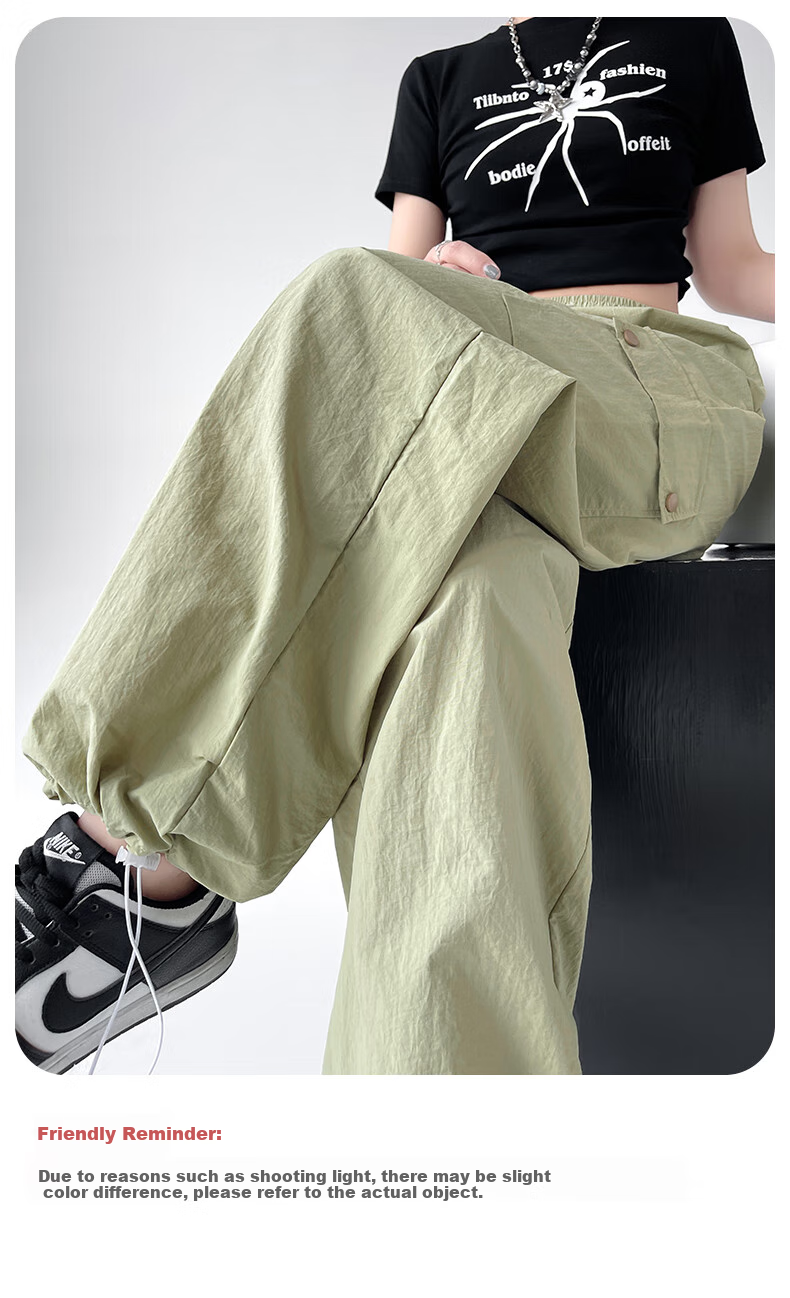 Langsha Women's Workwear Pants Spring Summer 2026 High Waist Wide Leg Sports Pants Slimming Outdoor Commuter Casual Trousers for Women 20