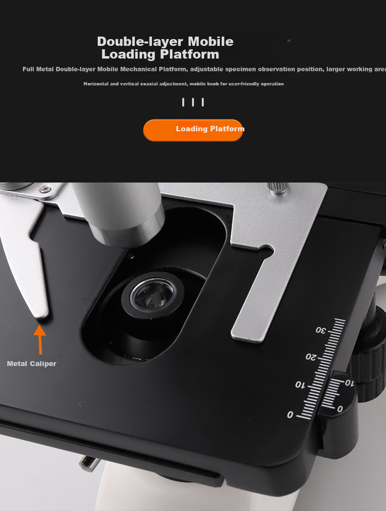 Bresser Professional Biological Optics Microscope, High Magnification 1600x, Medical Beauty Mite Detection, Fish Disease And Bacterial Observation, Binocular 9