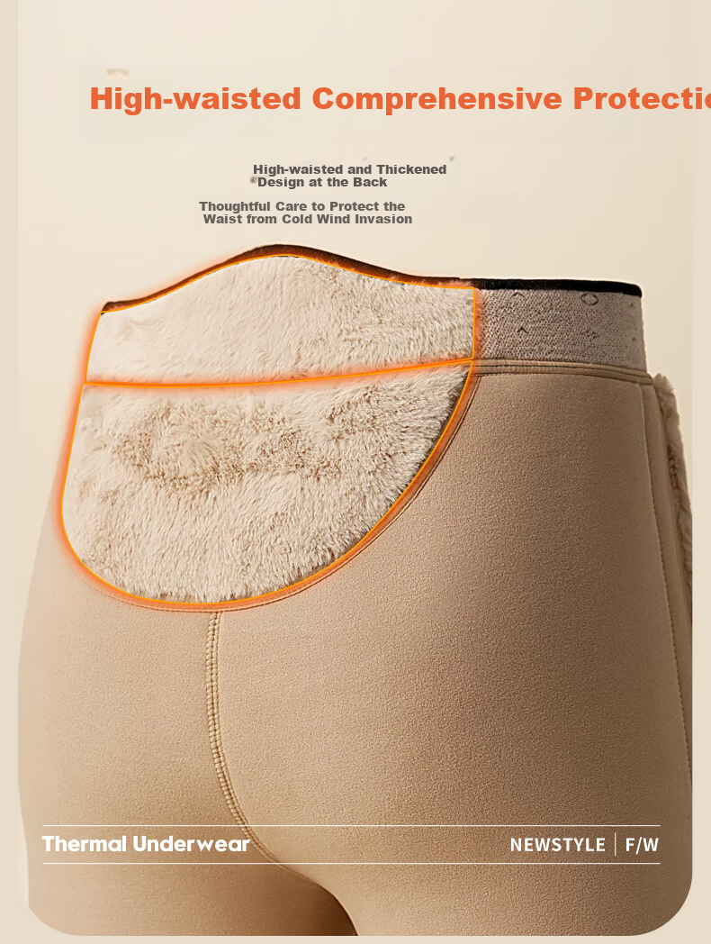 SNOWFLYING [100% Wool Filling] Women's Thermal Pants, Knee And Waist Protection, Thickened Cotton Trousers for Middle-Aged And Elderly, Extra Thick Winter New Product 4