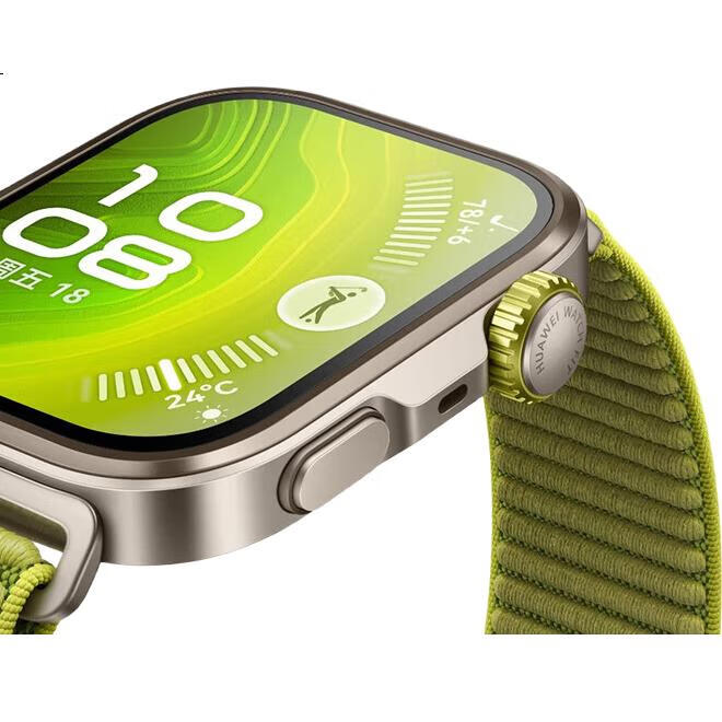 Ремешок для часов Weiqiantu, совместимый с Huawei FIT4pro/FIT4/FIT3, официальный стиль, плетеный нейлоновый ремешок с липучкой, зеленый