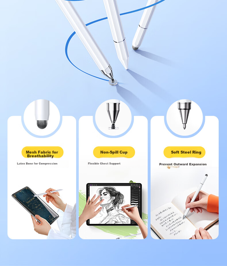 UGREEN [Free Shipping] Capacitive Stylus Touchscreen Pen Writing Pen Tablet Pen Universal Magnetic for Phones Compatible with IPad Huawei Apple Xiaomi Android Honor Switch 8