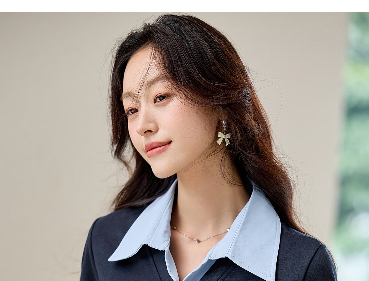 PinCai Women's Long Sleeve Shirt Color-Block Design Fake Two-Piece Layered Stylish Top P53S046 17