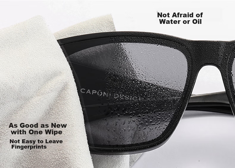 CAPONI Night Vision Driving Sunglasses Clip-On Unisex Photochromic Polarized Sunglasses Clip for Day and Night Use with Prescription Glasses 14