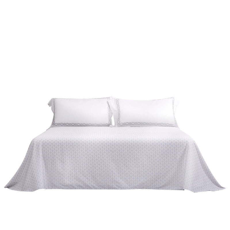 FUANNA Single Bed Sheet 60s Long-Staple Cotton Sateen 100% Pure Cotton Bed Cover Sheet Single/Double 230x240cm