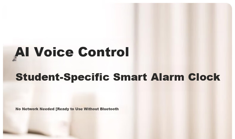 QITE Timer Voice Alarm Clock Smart 2026 New Model for Students, Wake-Up Device, Powerful Alarm for Children, Desktop Clock, Time Management Tool, Timer Gift for Boys 1