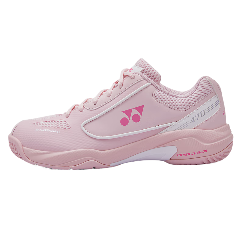 YONEX Badminton Shoes for Men And Women, Shock-Absorbing Non-Slip Sports Shoes SHB470CR Light Pink Size 38