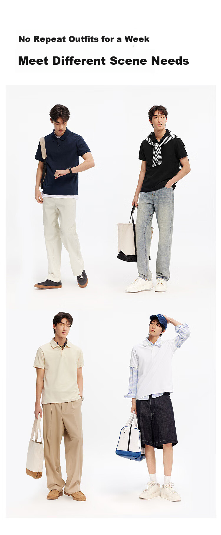 Semir POLO Shirt for Men, Summer Moisture-Wicking Quick-Dry Simple Solid Color Short-Sleeve T-Shirt, Slim-Fit Top 101325115105 5
