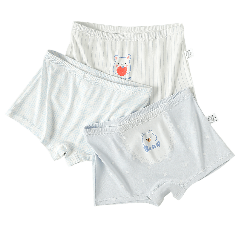 YUZHAOLIN Girls' Modal Boxer Briefs Children's Four-Point Underwear Summer Thin Ice Silk Shorts for Big Kids Baby