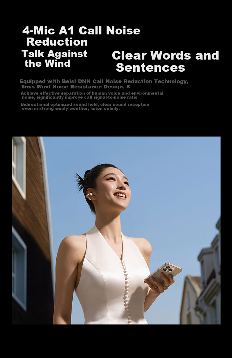 Baseus MC1pro AI Translation Bluetooth Headphones [Celebrity Style], Clip-On Open-Style Non-In Sports Call Noise Reduction Air Conduction, Suitable for Huawei And Apple Phones 20