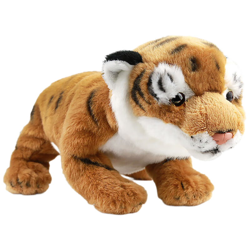 AI CAN China National Geographic Animal Plush Doll Pillow, Cute Tiger Baby, Birthday Gift for Boys And Girls
