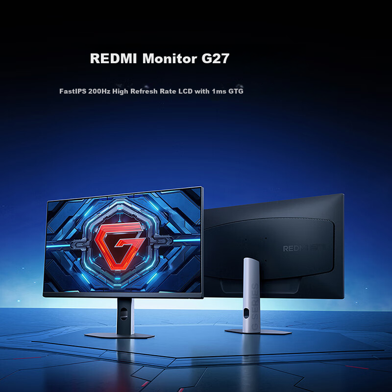 MI REDMI 27-Inch Gaming Monitor, 200Hz High Refresh Rate, Fast IPS HDR400, 1ms GTG, Computer Office Display Screen G27