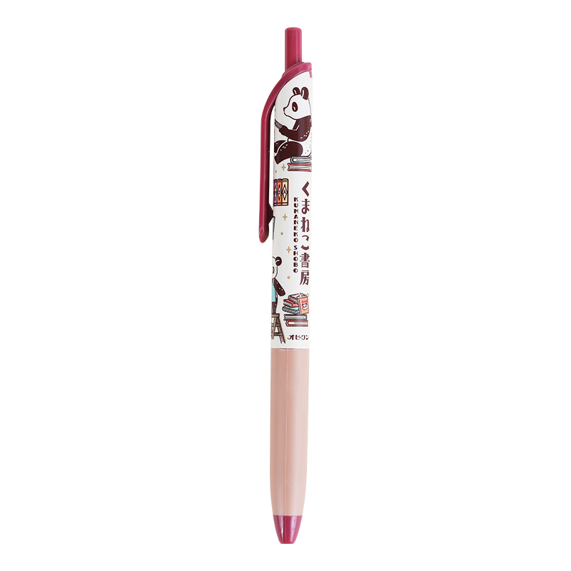 Kokuyo [Teacher's Day Gift] OB1TOY Collaboration Panda Store Campus 0.5mm Retractable Black Ink Gel Pen Red WSG-PR0M3065-3