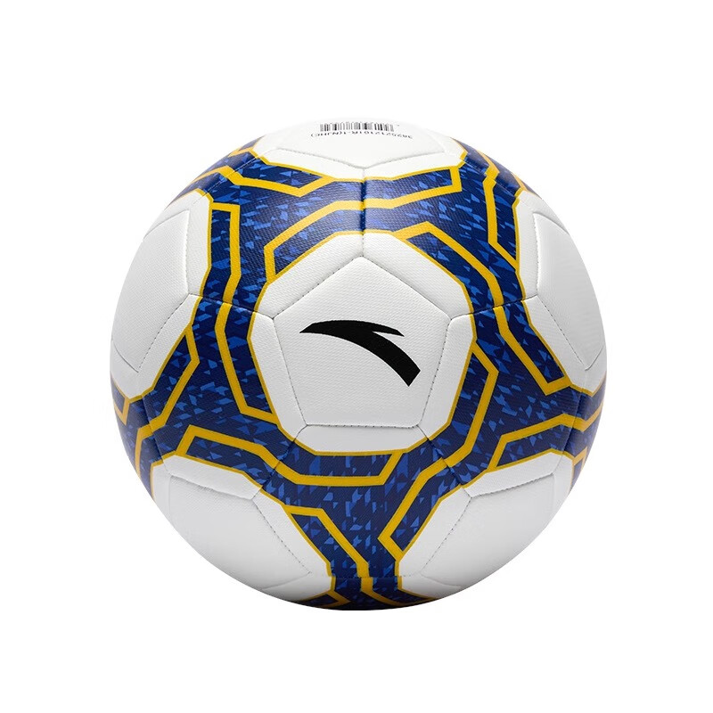 ANTA Football Size 5 Adult Match World Cup Standard Ball Youth Training Machine Sewn PU Soccer Ball White Blue