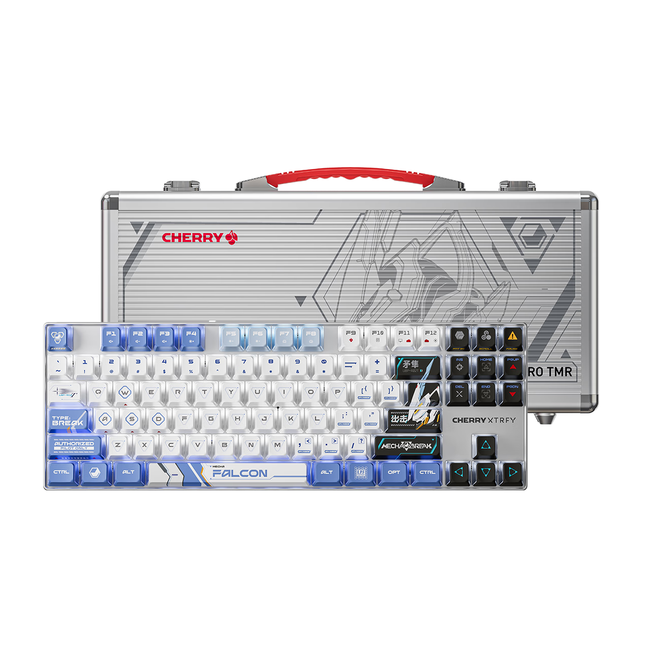 CHERRY Dual Magnetic Switch Wireless Keyboard, Mecha-Style Unleashed Collaboration Edition Magnetic Switch Keyboard, Office Tri-Mode Wireless TMR Magnetic Resistance Customizable Keyboard, Mechanical Switch Hybrid
