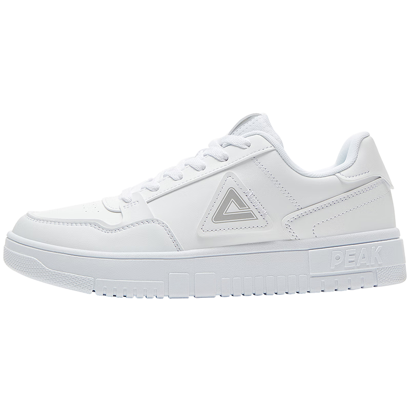 PEAK Men's Sneakers, Air Force One Style, Summer Low-Top Casual Shoes, Trendy Soft-Soled White Shoes, Versatile Sports Shoes, DB310127