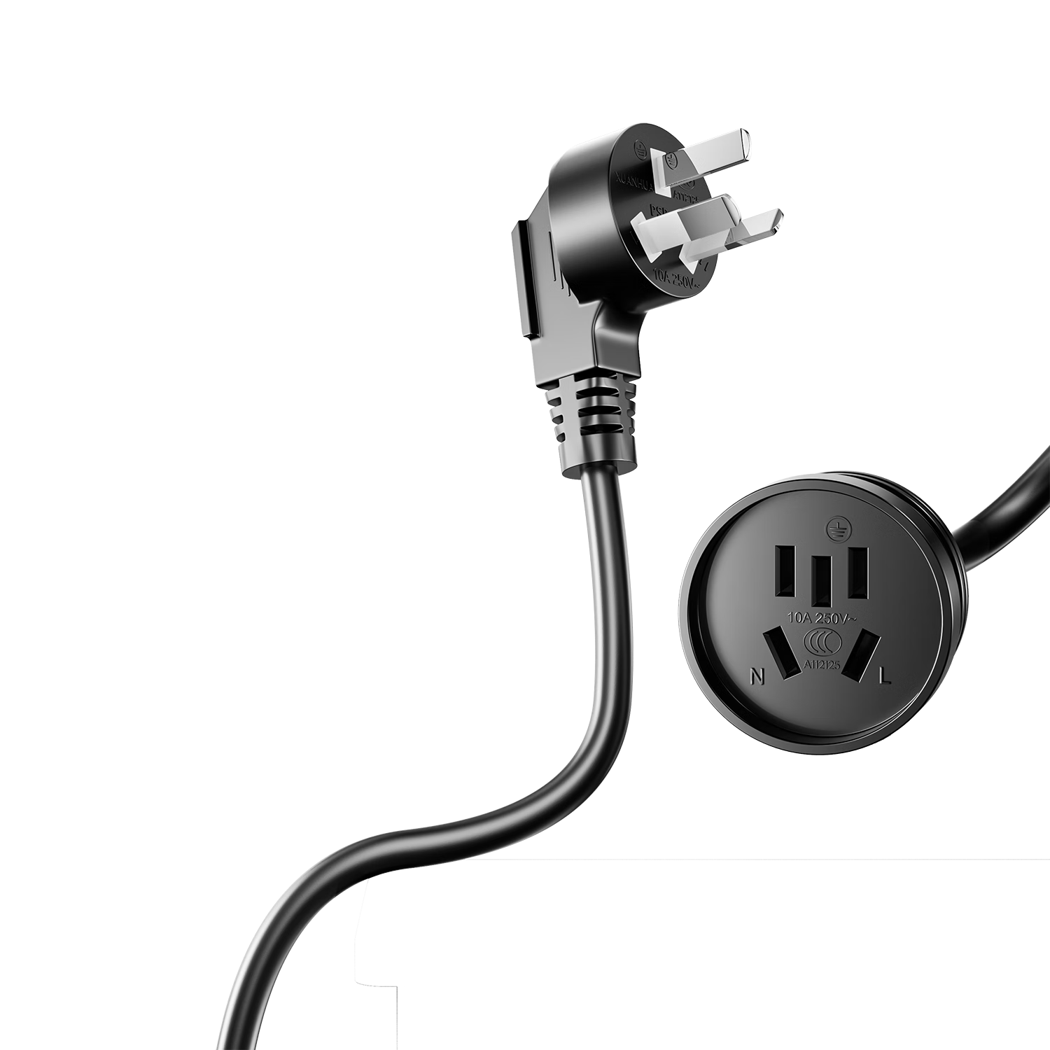 BIAZE 5-Meter 10A 5-Outlet 3-Plug Extension Cord, New National Standard Safe Power Socket Extension Cord/power Cord Socket/three-Core Extension Cord/power Strip/single-Hole Power Strip