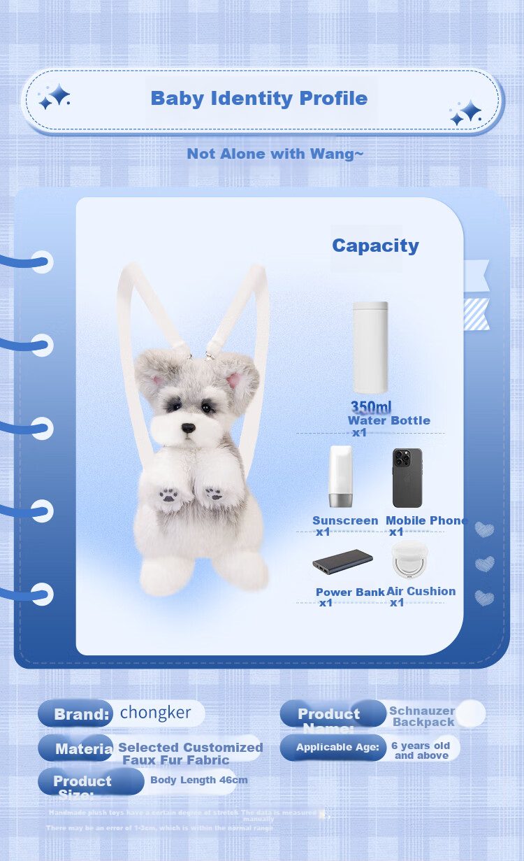 Chongker Faux Corgi Plush Toy Dog Stuffed Animal Gift Box Set for Children's Birthday Present Girls 11