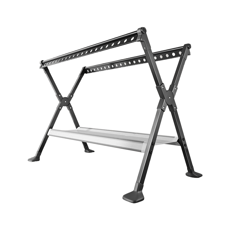 Jingjiayi Retractable Clothes Drying Rack, Floor-Standing, No Installation Required, Foldable Coat And Hat Stand, Quilt Drying Rack, 1.5-2.5m with Drying Net