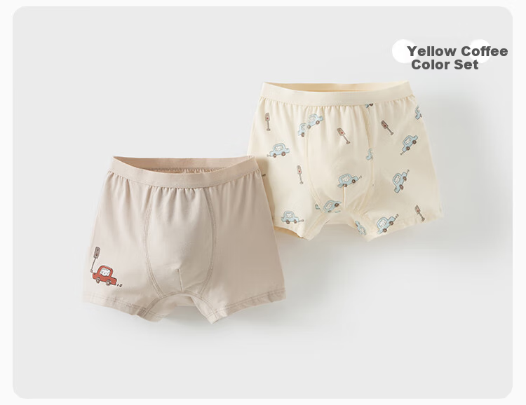 DAVE & BELLA [Two-Pack] Children's Underwear Modal Boys' Boxer Briefs for Older Kids 15