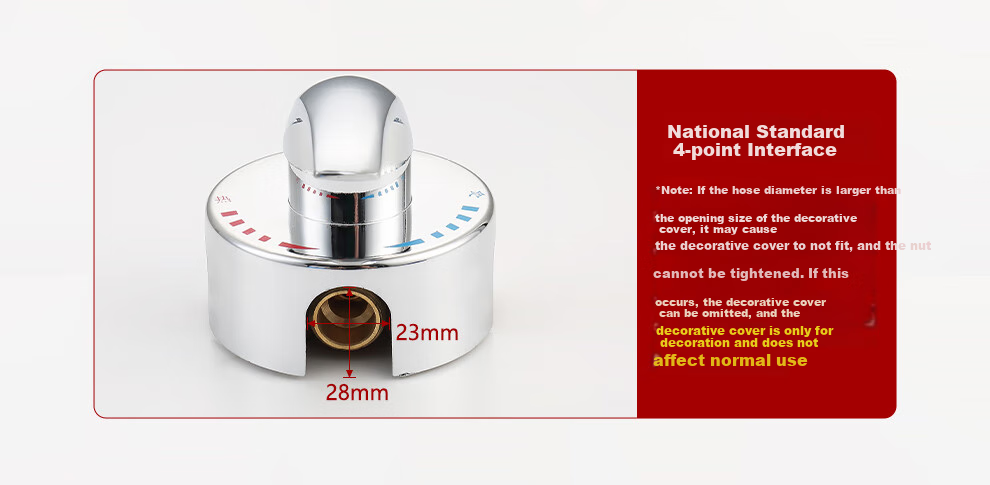 CVBAB Surface-Mounted Shower Mixing Valve Faucet, Water Heater Mixing Valve, Bathroom Cold And Hot Water Mixer CV1152 13
