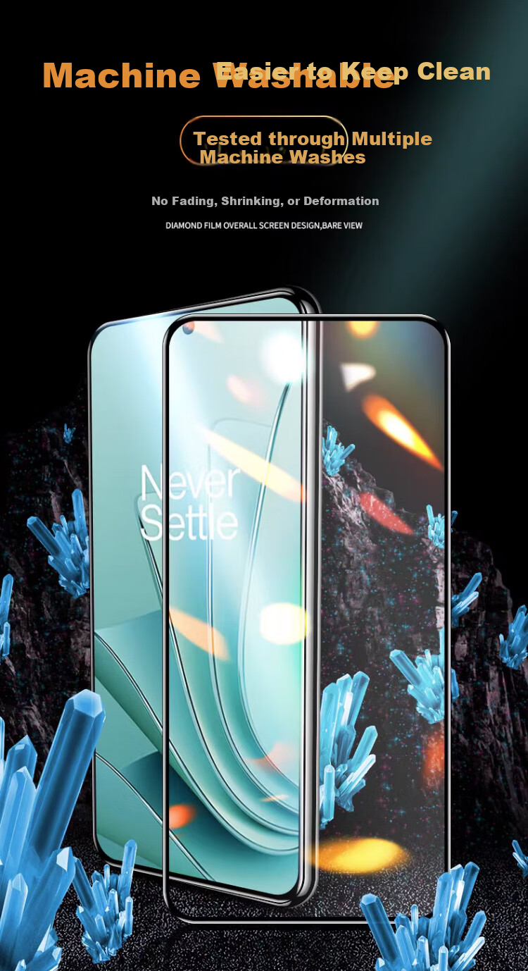BIAZE [Triple Enhanced 2 Pieces] Tempered Glass Screen Protector for OPPO OnePlus Ace 2V, OnePlus Ace 2V Phone Screen Film, HD Anti-Scratch Wear-Resistant Anti-Fingerprint Glass Film JM527 1