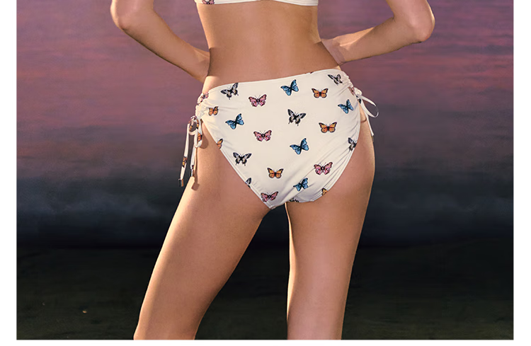Atlanticbeach 2025 New Popular Sexy Two-Piece Swimsuit for Women, 25 New Butterfly Print Beach Vacation Bikini Swimwear 8