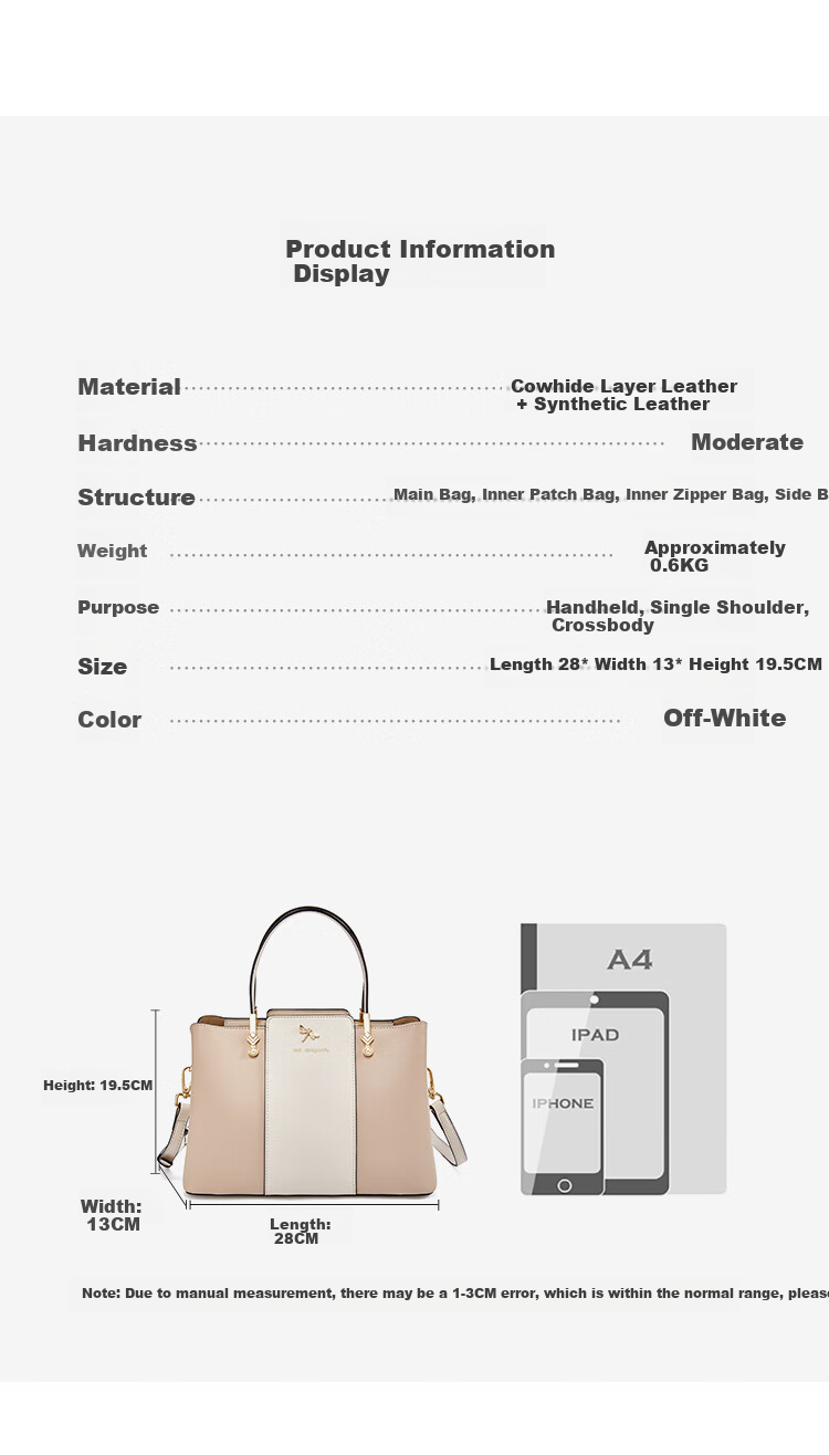 RED DRAGONFLY 2026 New Women's Handbag, Cowhide Crossbody Bag for Mothers, Birthday Gift Box for Mom 10