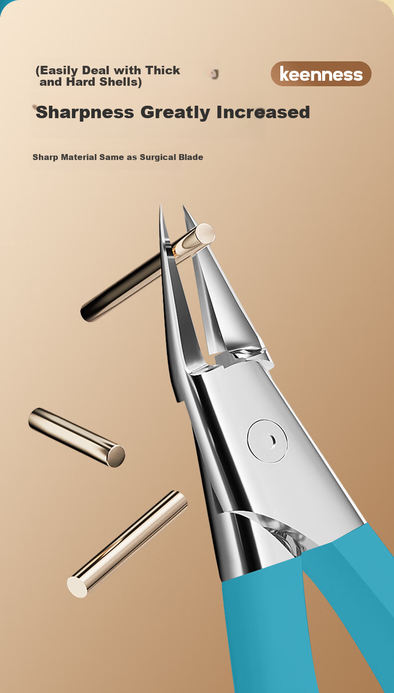 Huanlinkai Ingrown Toenail Specialized Nail Clipper, Pedicure Tool, Eagle Beak Pliers, Ingrown Toenail Scissors, Stainless Steel Nail Care Tool 6