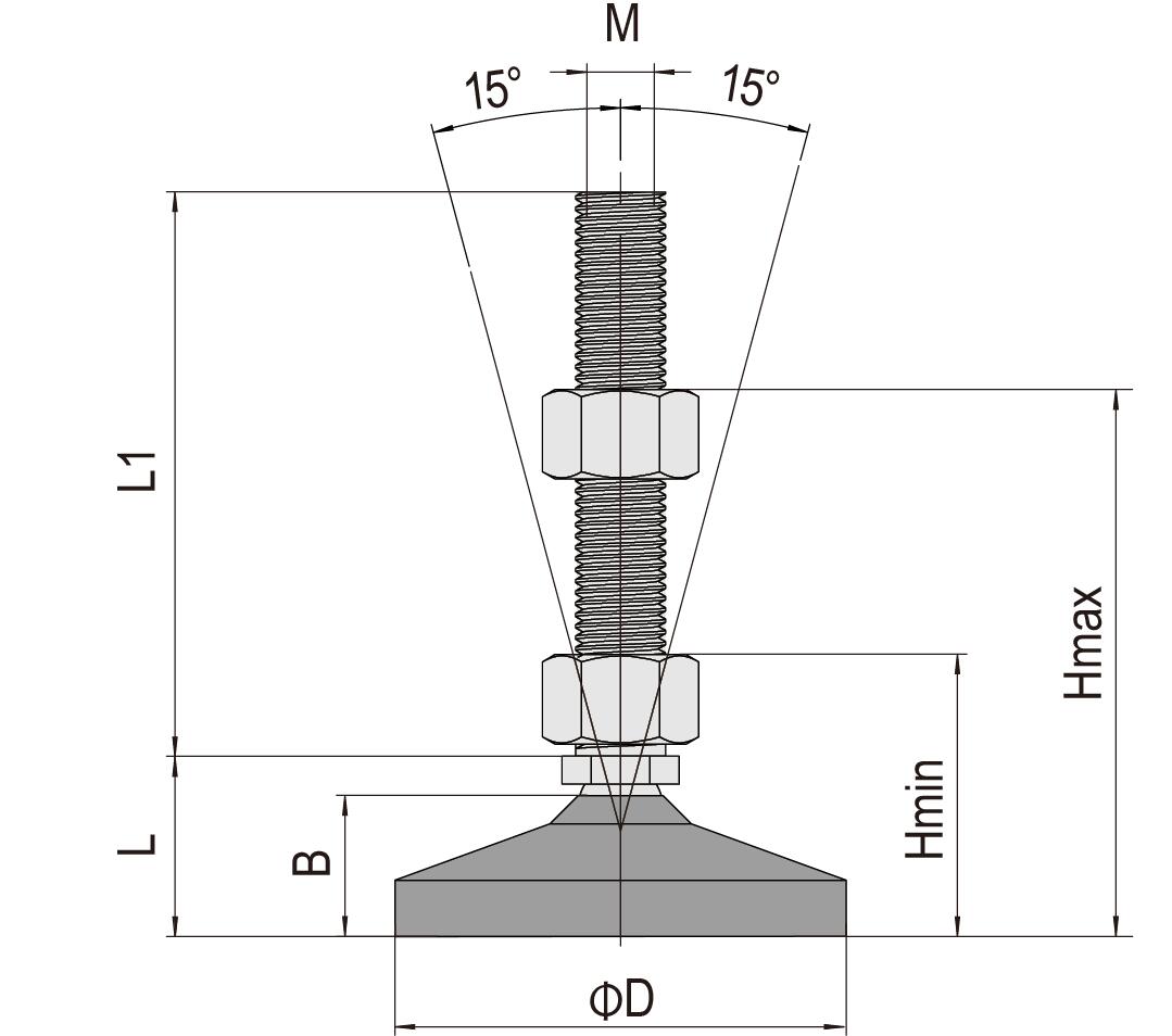 爱安特(a&t)金属支脚 爱安特 ef-80-20-150