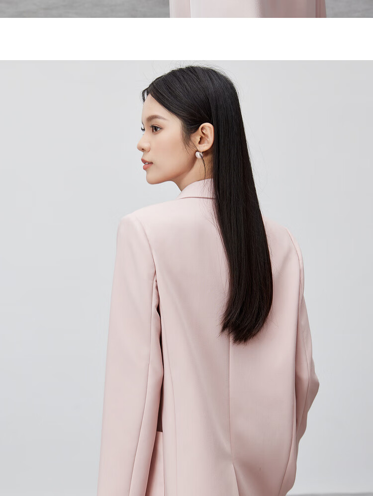 Sentubila Casual Commuter Blazer for Women, Spring And Autumn Loose Fit Jacket with High-End Style, Black, Size L 17