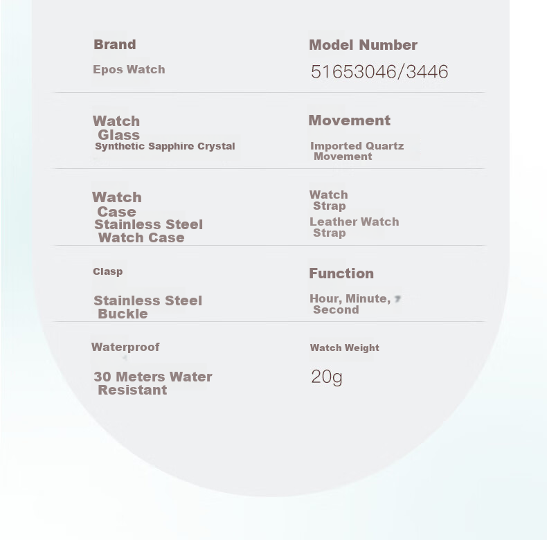 EBOHR Women's Watch, Kana Series, Fashionable White Dial Quartz Ladies Watch, Gift for Girlfriend's Birthday Or Mid-Autumn Festival, Model 51653446 14