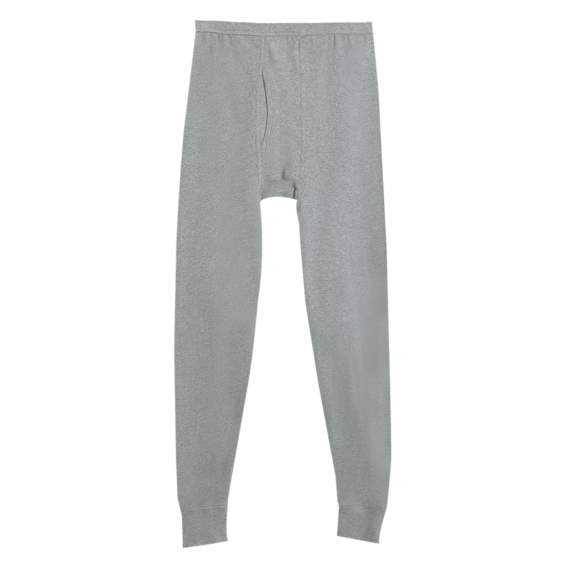 Hodohome Men's Autumn Winter Warm Cotton Thermal Pants Light Heather Gray 2XL180