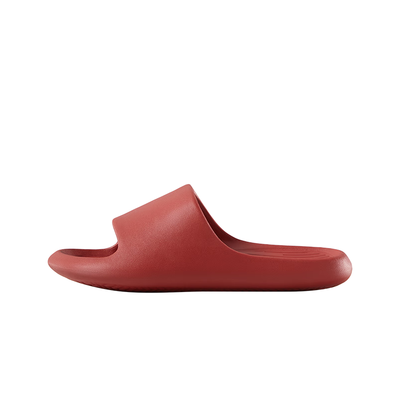 Poxi Banana Boat Slippers, Women's Bathroom Non-Slip Indoor Slippers, All Seasons Couple Slippers for Men And Women, Red, Size 39-40