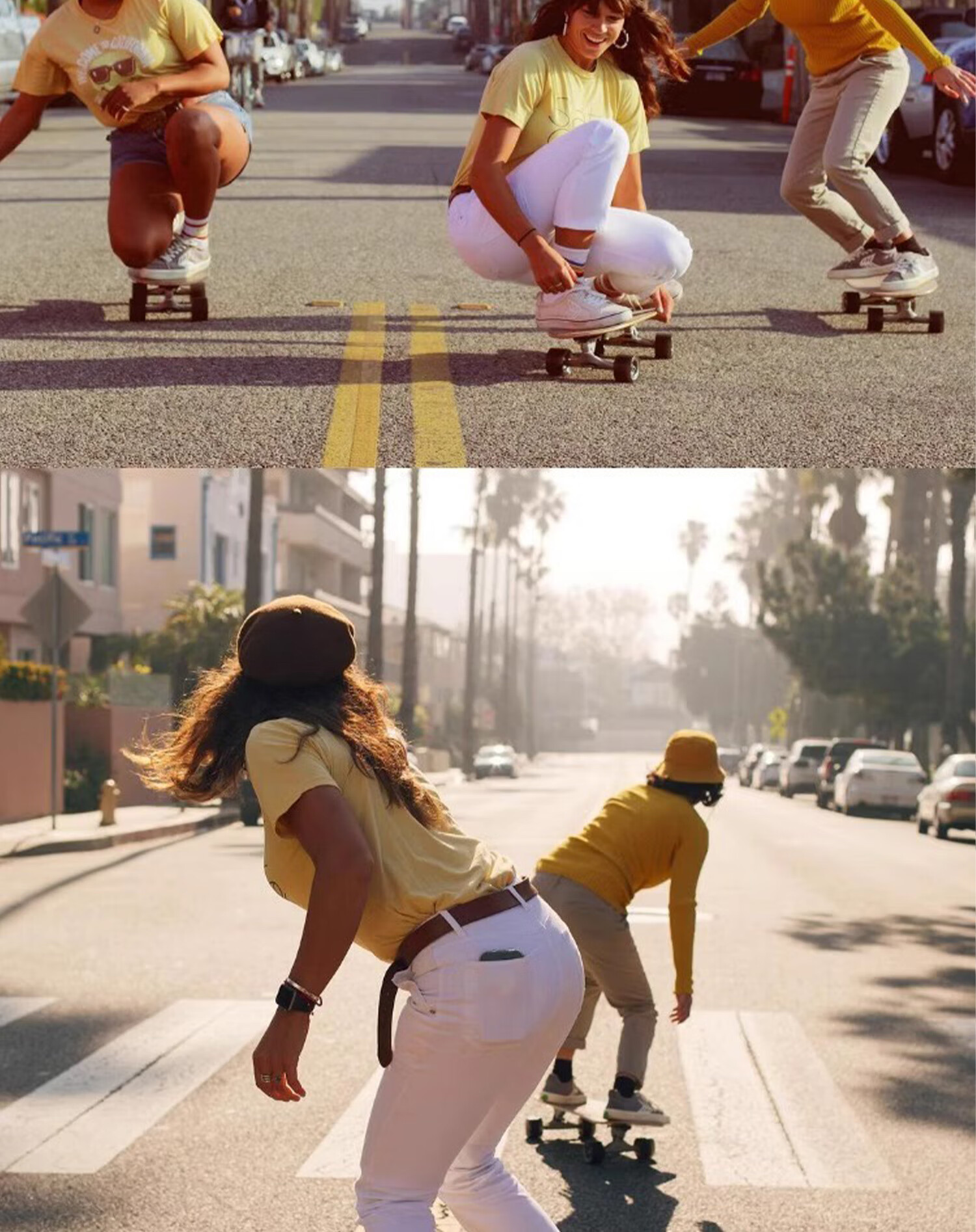 Carver Land Surfboard Charity Skateboard Adult Female Land Surfboard "Bloom" 29.5 Inch CX4PU Truck 5