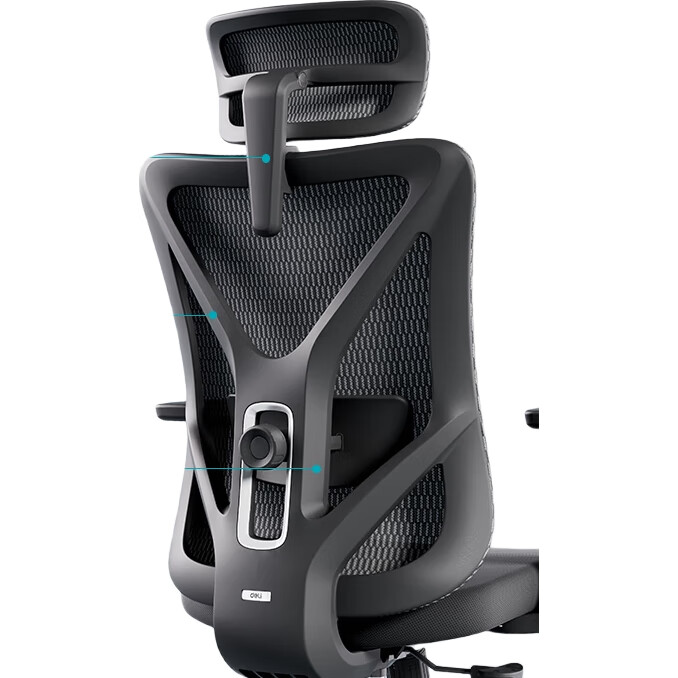 Эргономичное офисное кресло Deli KF230E, игровое кресло, компьютерное кресло для дома, черное, для длительного сидения