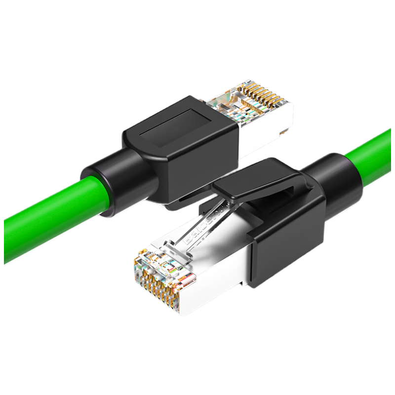 Bosende Cat6a Gigabit 10G High-Flex Industrial Shielded Ethernet Cable Profinet EtherCat 5m Green BSD-GL-0605