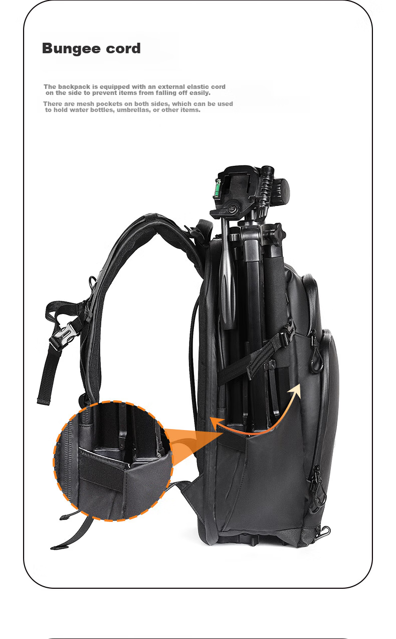 Pulewei Camera Backpack, Photography Rucksack, Mirrorless Camera Bag, Canon Sony Large Capacity Backpack, Outdoor Photography Camera Bag, Multifunctional Lens Digital Storage Bag 3