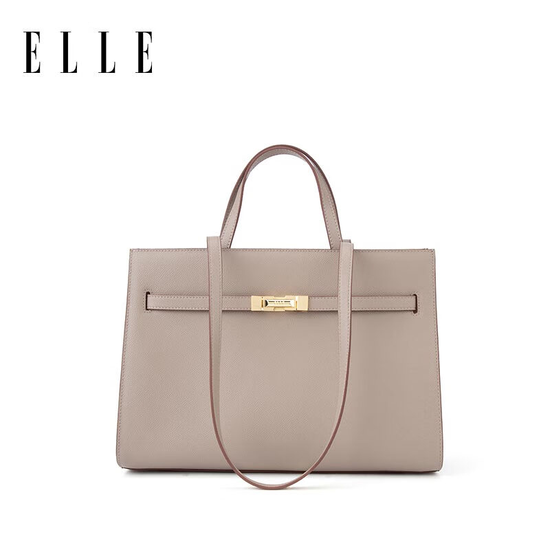 ELLE New Handbag Tote for Women, Large Capacity Shoulder Bag, Birthday Gift, 25422 Gray
