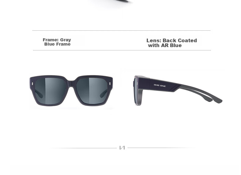 One&one [Can Be Fitted with Prescription Lenses] Polarized Sunglasses, Lightweight, Unisex, UV Protection, for Driving, Night Vision Glasses 40