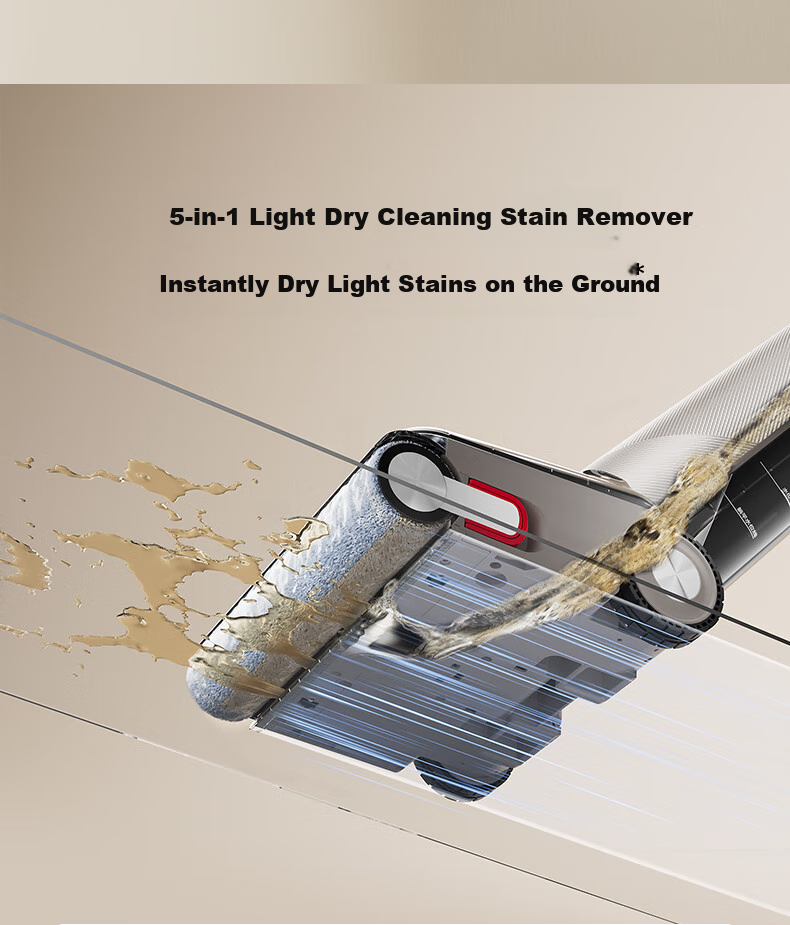 Midea S60Ultra Odorless Floor Scrubber [AI All-Direction Assistance, Smart Liquid Dispensing, Light Dust Detection] Integrated Automatic Cleaning for Mopping And Vacuuming, Top-Of Machine 18