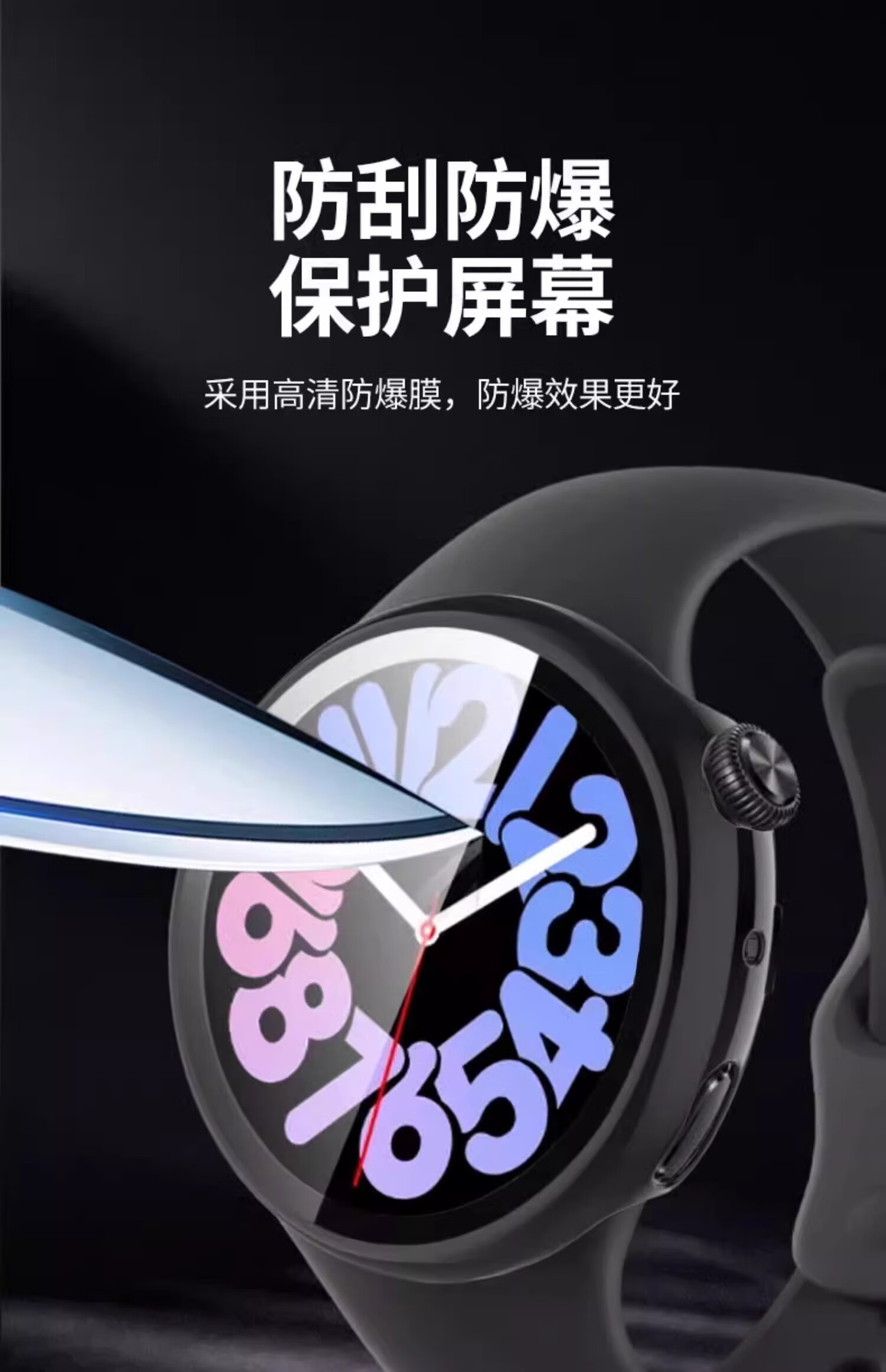 CHENSONG Transparent Integrated Protective Case and Screen Protector for vivo/iQOO WATCH 5, Shockproof and Wear-Resistant 6