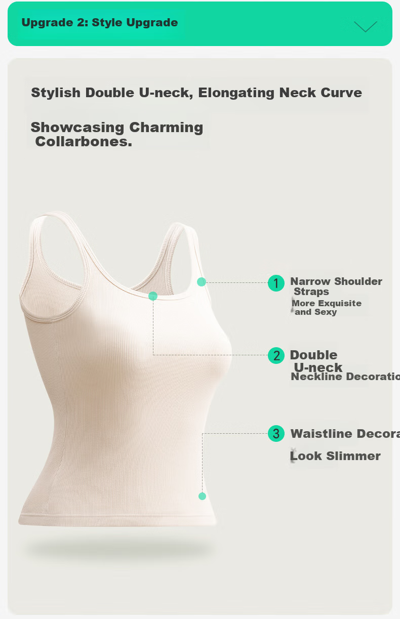 Jianyun Modal Cotton Camisole, Women's Thin Undershirt, Beautiful Back Design, Can Be Worn As Outerwear, Covers Side Boob, Summer Wear 5