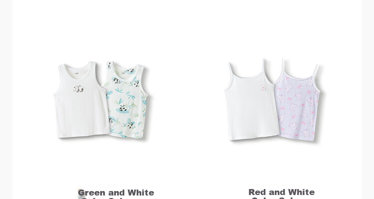 BALABALA Baby Vest Undershirt, Summer Sleeveless Camisole for Boys And Girls, Air Conditioning Wear, Prevents Catching Cold, Two-Piece Set, 209225169201 9